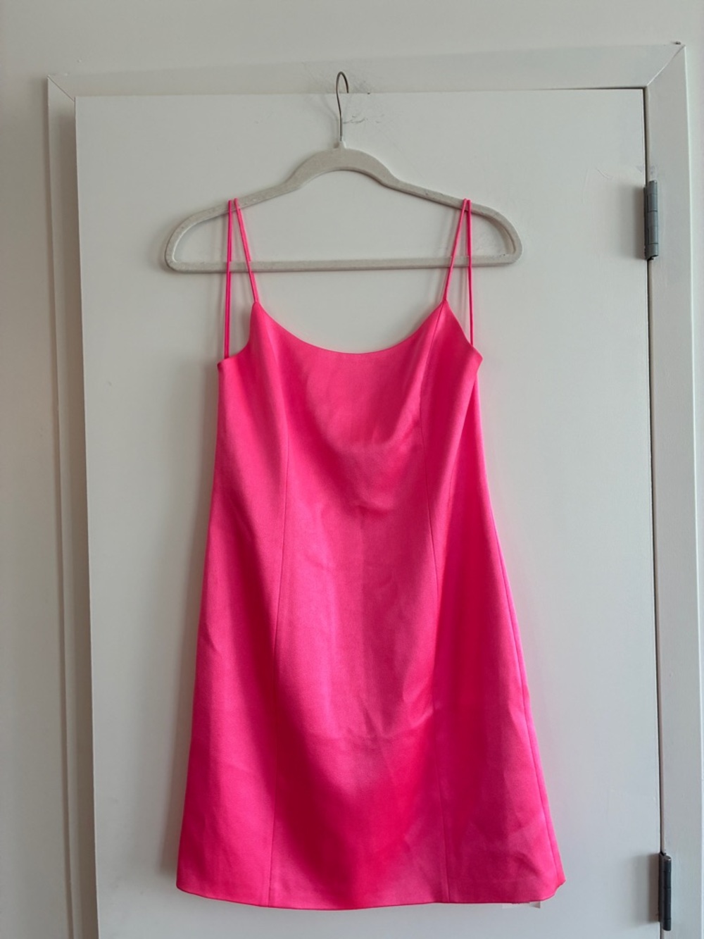 alice + olivia NEW Hot Pink Satin Slip Dress